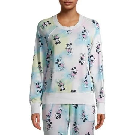 Disney Women's Mickey Mouse Tie Dye Sweatshirt