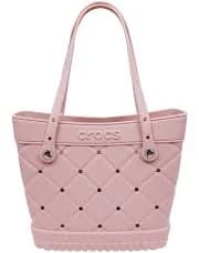 Crocs Light Pink Medium Quilted Tote Bag