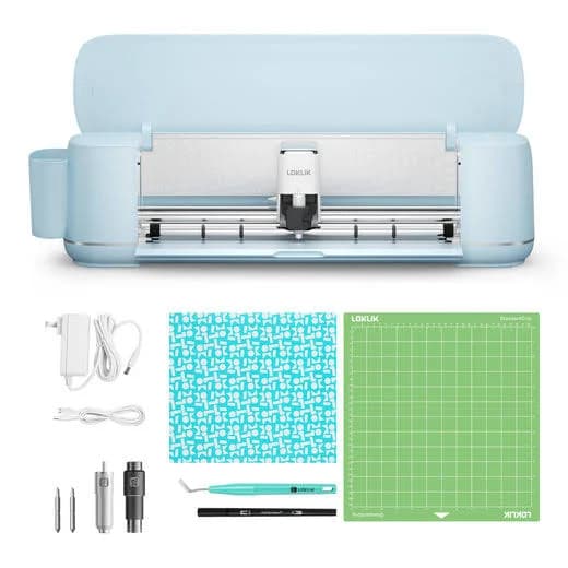 LOKLiK iCraft Cutting Machine DIY AI Designs Crafts with 100+ Applicable Materials for More Complicated Vinyl Crafts