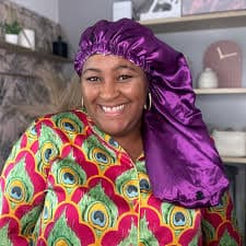 Stay on reversible long silk satin bonnet - Purple – Hair Wrap Heaven