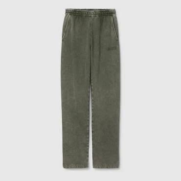 Gucci Embroidered Cotton Jogging Pant