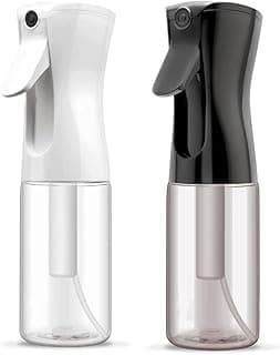 Spray Bottle For Hair (2 Pack 6.8 OZ) Continuous Mister Empty Spray Bottles, Ultra Fine Mist Water Sprayer for Hairstyling, Cleaning, Plants, Pets, Barbers, Salons, Essential Oil Scents