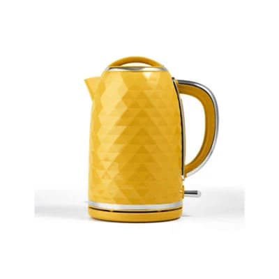 Yellow Fast Boil Diamond Textured Kettle