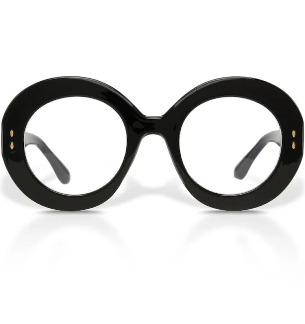 Black Rimmed Round Glasses -Oversized Round Eyeglasses