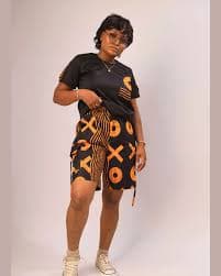 Kora Urban 2-Piece Set | Tshirt & Shorts | Black – Hifrika