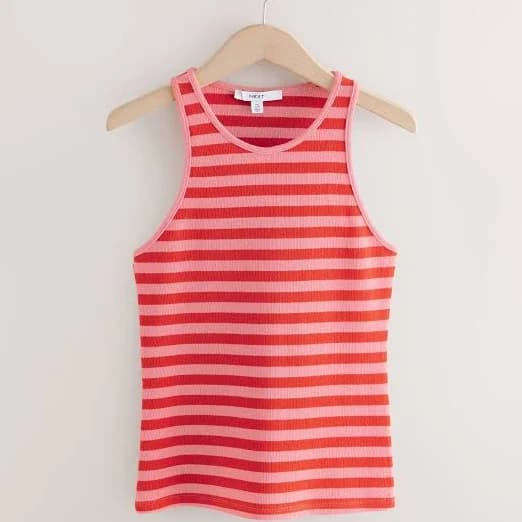 Next Knitted Stripe Racer Tank