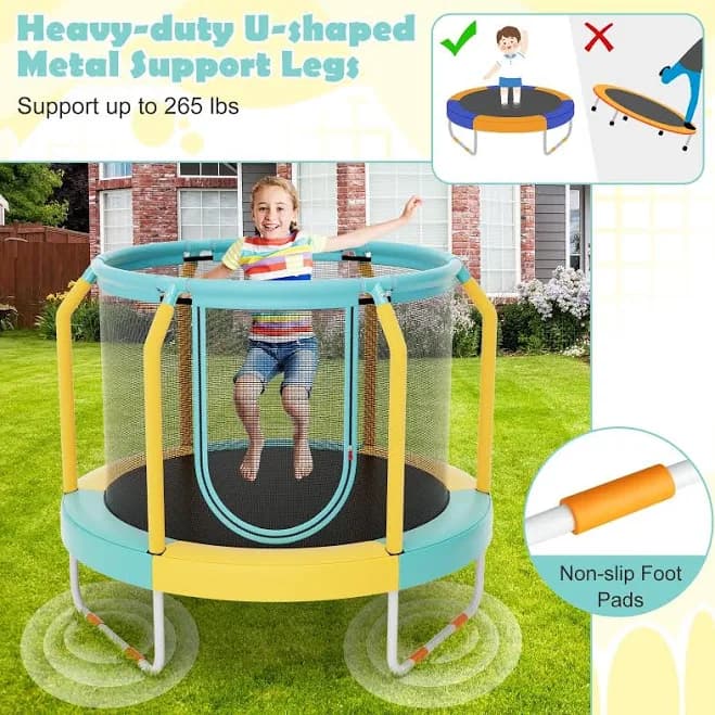 GreenPan Mini Trampoline with Enclosure