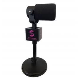 Microphone flag for table stand Rode PodMic with direct print logo