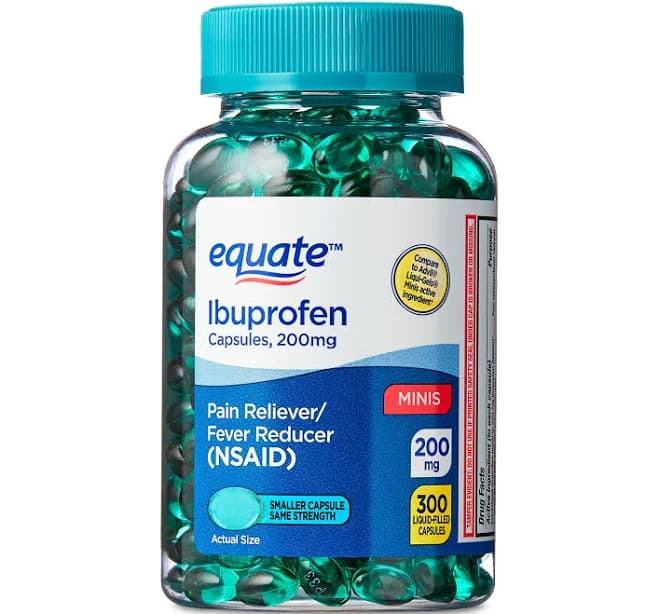 Equate Ibuprofen Mini Softgel Capsules