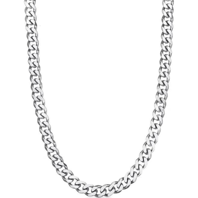 LYNX Men's 24" Stainless Steel Curb Chain Necklace