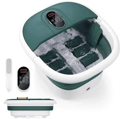Maxkare Foot Spa Bath Massager with Heat Collapsible with Remote Control