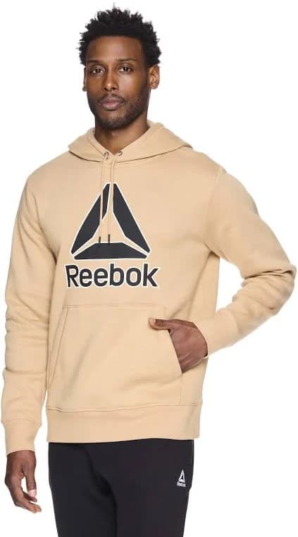 Reebok Men's Big Logo Fleece Hoodie Sweatshirt