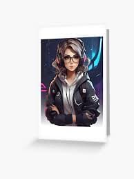 anime gamer girl " Greeting Card for Sale by perfectworld1 | Redbubble