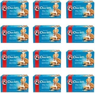 Choc-kits Crunchy Oat Biscuits 200g (White Chocolate, 7.05 Ounce (Pack of 12))