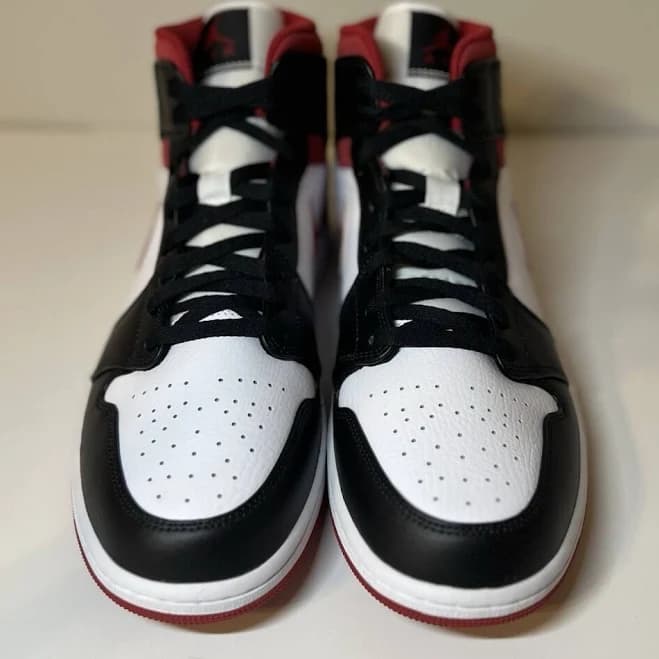 Nike Air Jordan 1 Mid Men's Shoes Sneakers Gym Red White Black