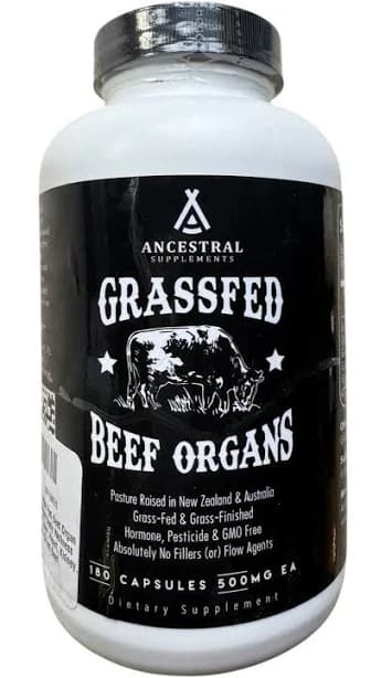 Ancestral Supplements Grass Fed Beef Organs Supplement