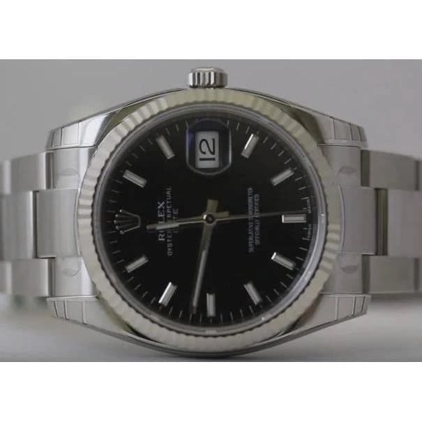 Rolex Datejust Oyster Perpetual Stainless Steel Stick Dial Bracelet
