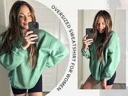 Amazon.com: ROYLAMP 女款超大運動衫連帽衫刷毛圓領套頭毛衣上衣秋季時尚服裝服裝2024, 亮橘: 服裝，鞋子和珠寶