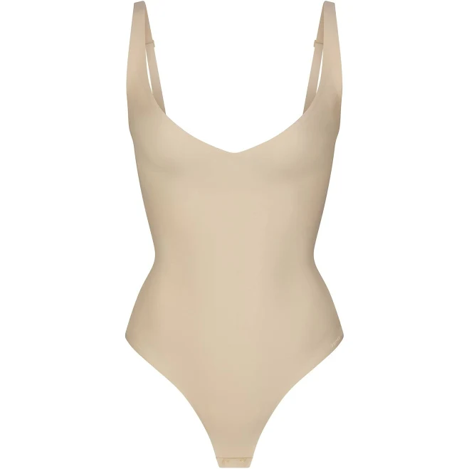 Skims Women's Core Sculpt Plunge Thong Bodysuit