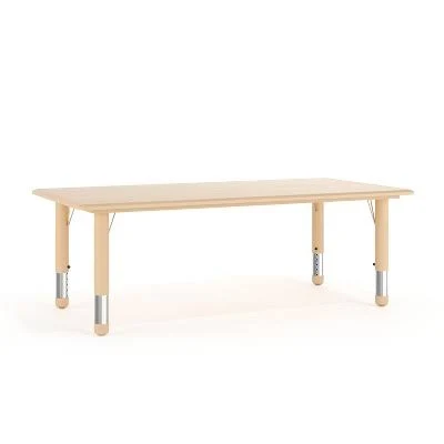 Height Adjustable Rectangular Plastic Activity Table