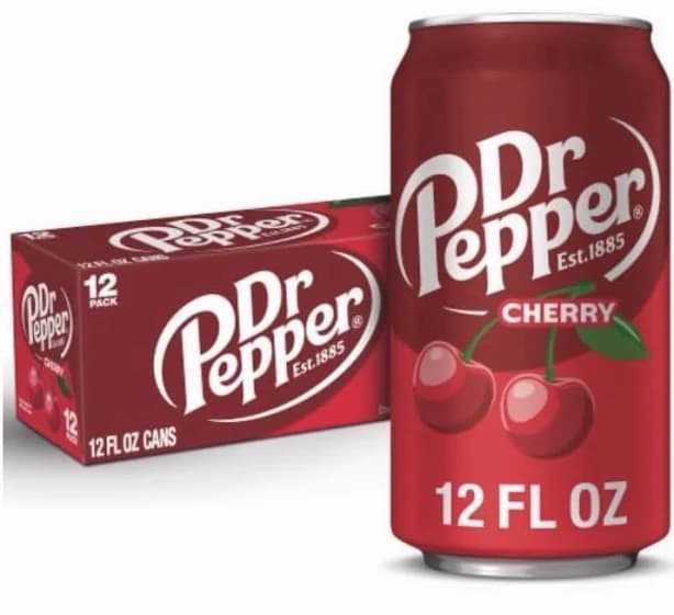 Dr Pepper Cherry Soda Can 12pk | 12fl Oz