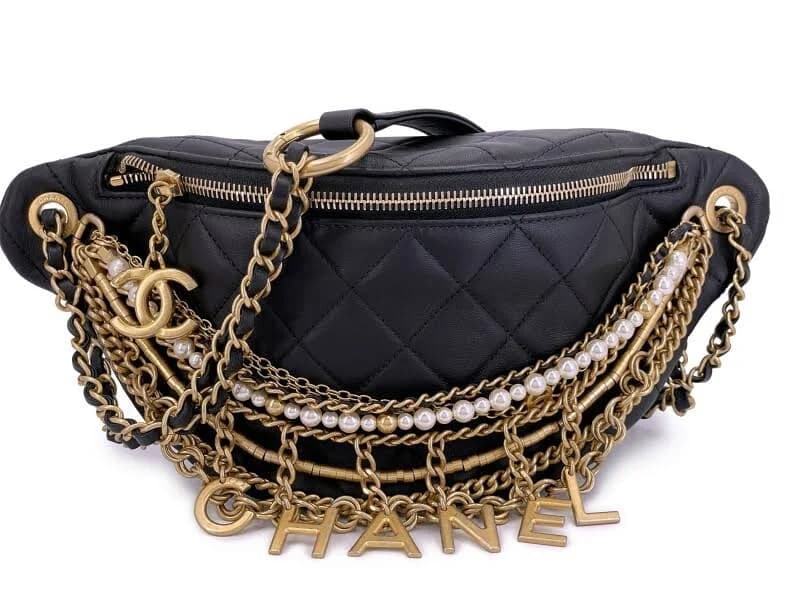 Chanel Women's Quilted Lambskin Waist Pouch