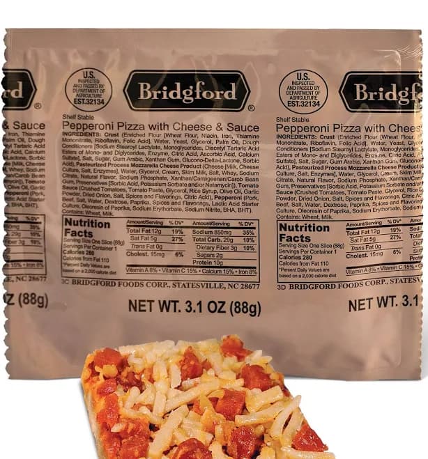 Buy MRE Pepperoni Pizza Slice - Meal Ready to Eat 12 Pack