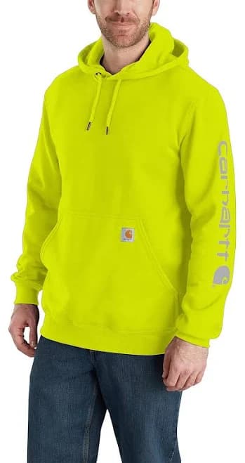 Carhartt Men's Loose Fit Midweight Logo Sleeve Graphic Sweatshirt