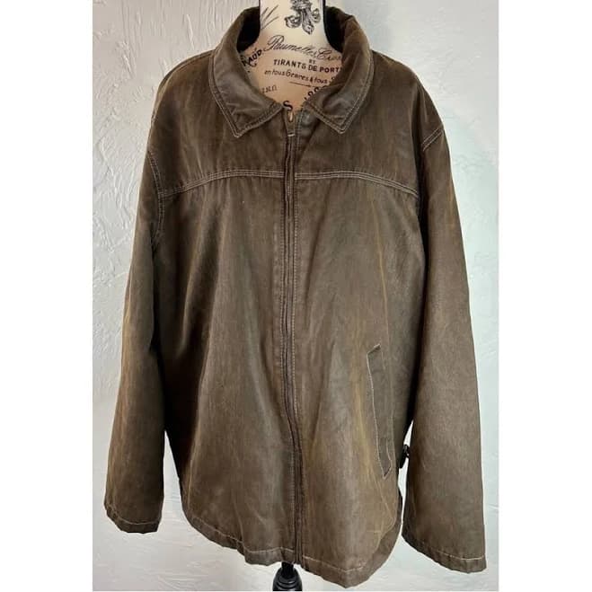 Columbia Jackets & Coats | Columbia Men’s Distressed Faux Leather Jacket, Size Xxl | Color: Brown | Size: Xxl | Sarahpetey945's Closet