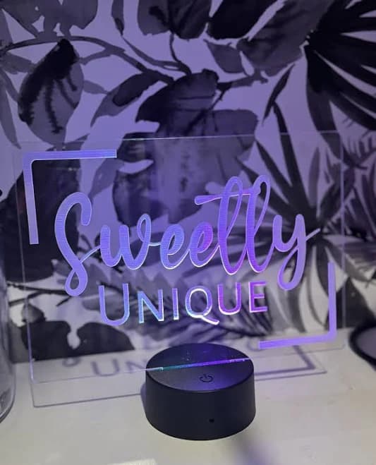 Light Up Logo Display Sign