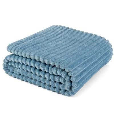 Pavilia Super Soft Fleece Throw Blanket Fuzzy Plush Flannel Throw
