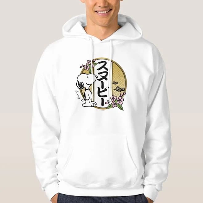 Peanuts Snoopy Japanese Cherry Blossom Hoodie