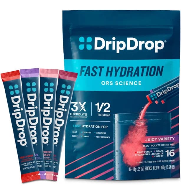 DripDrop Juicy Variety Pack Electrolyte Hydration Powder
