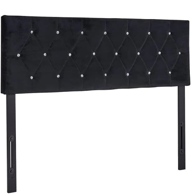 VECELO Velvet Headboard Diamond Tufted 6 Heights 39.8
