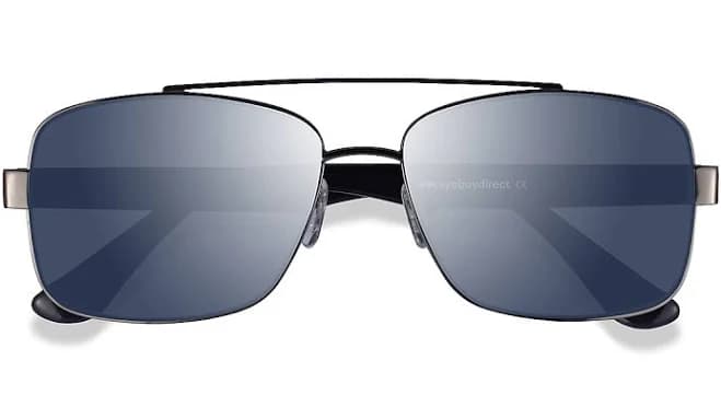 Aviator Metal Sunglasses with 1.6 Basic Tint Lenses