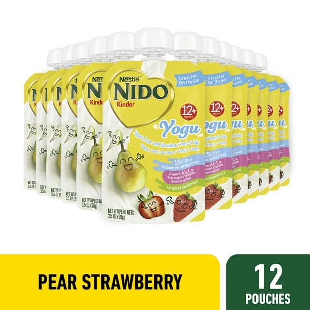 Nido Yogu Toddler Pouch with Pear Strawberry and Yogurt