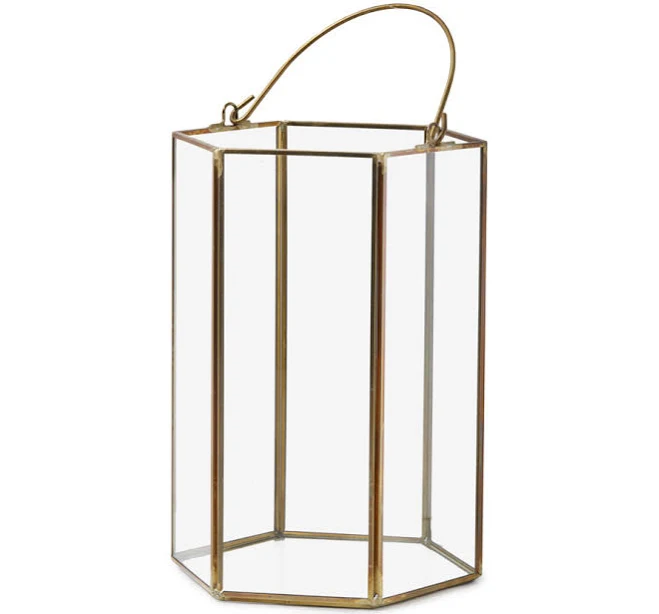 Mercer41 Gold Iron Lantern