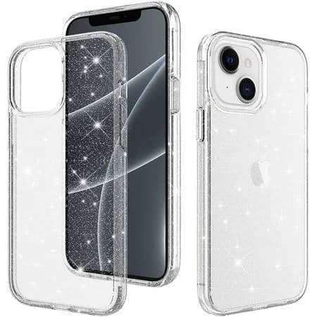 Crystal Glitter Clear Comaptible Bling Clear Sparkly iPhone 13 Case