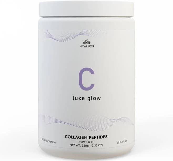 GLOW Collagen Peptides Type I & III Supplement (350g, 12.3oz)