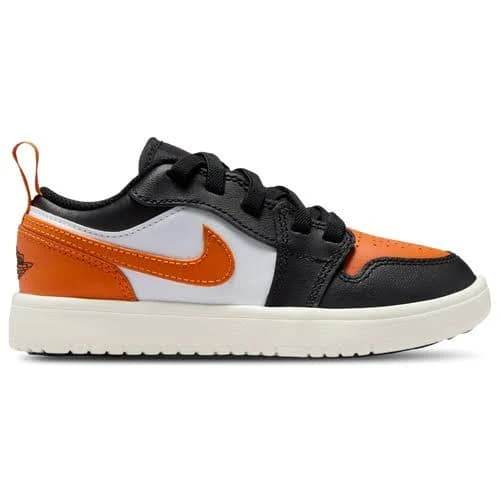 Jordan Boys AJ 1 Low - Preschool Basketball Shoes Black/Orange Size 3.0
