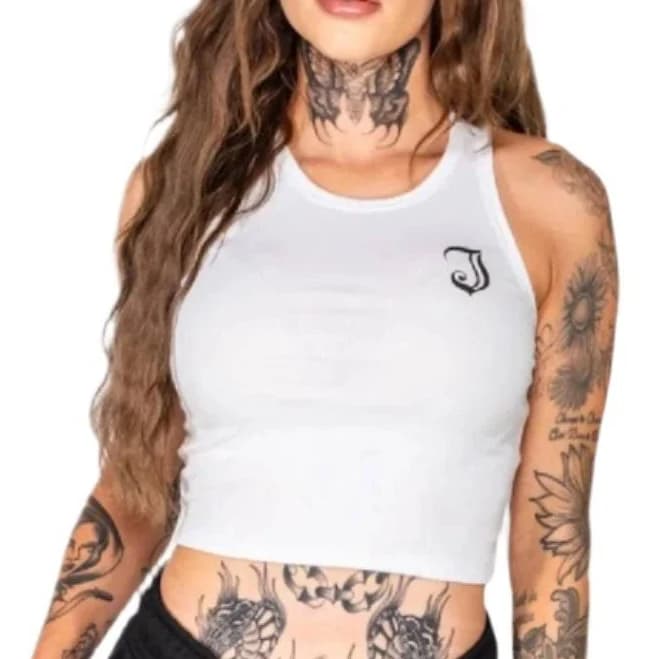 Inked Icon Logo Crop Tank
