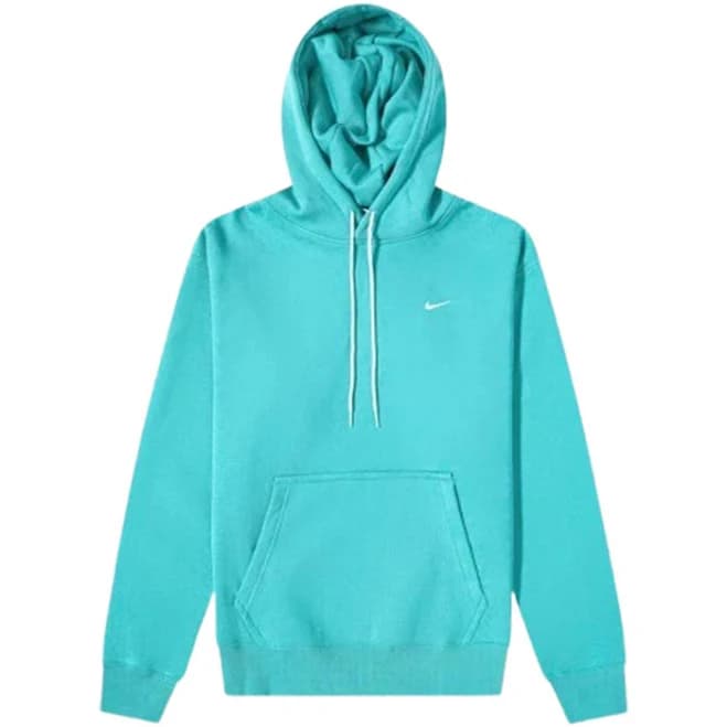 Men's Nike Logo Embroidered Solid Color Fleece Lined