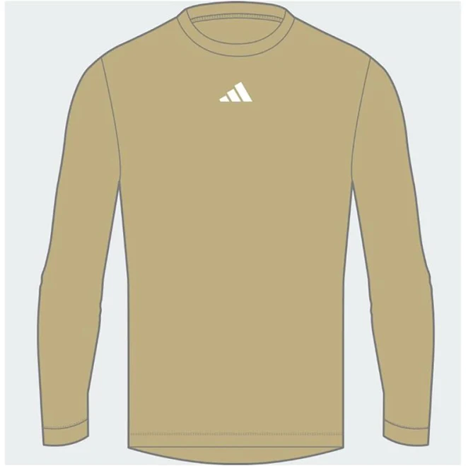 adidas Pre Game Long Sleeve T-Shirt in Gold - Size L