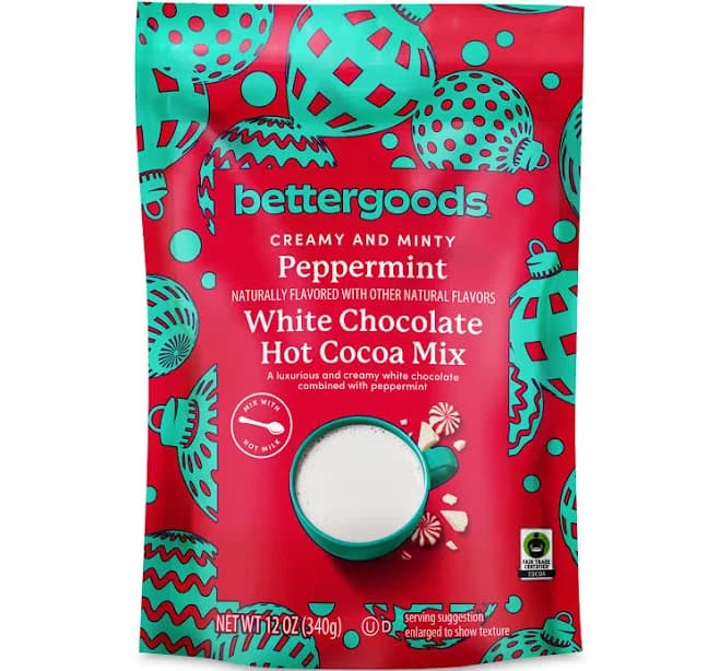 Bettergoods White Chocolate Peppermint Hot Cocoa Mix 12 oz (6 Pack)