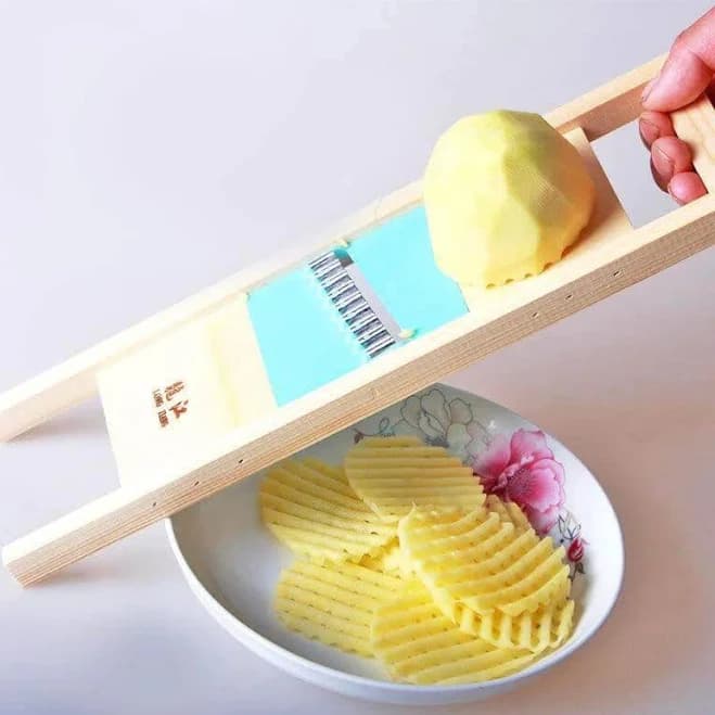 Blue Wave Waffle Crinkle Cutter Set