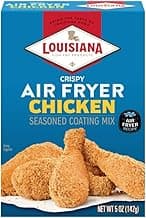Louisiana Fish Fry, Air Fryer Chicken Coating Mix, 5 oz (Pack of 6) Each Box Coats 2 lbs of Chicken - Easy to Cook Air Fried Chicken - Crispy Texture, Delicious Flavor