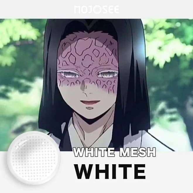 White Mesh Contact Lenses