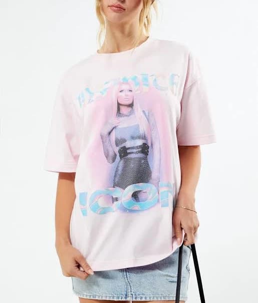 Paris Hilton Women's Oversized Bubble T-Shirt