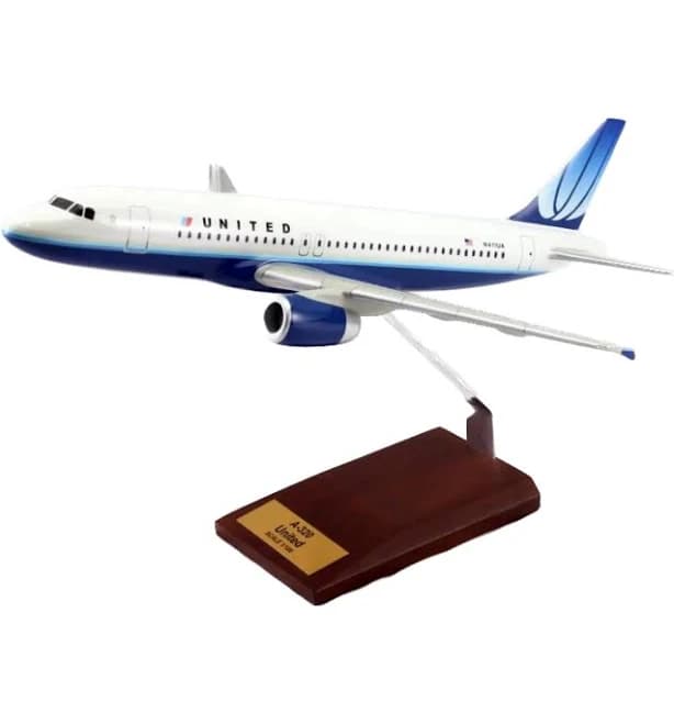 A320 United Airlines Painted Aviation Model