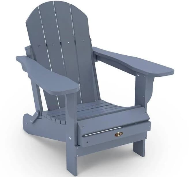 Leisure Line Recycled Plastic Folding Adirondack Chair